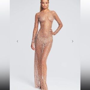 Retrofete Vinci crystal sheet embellishment gown XS/S